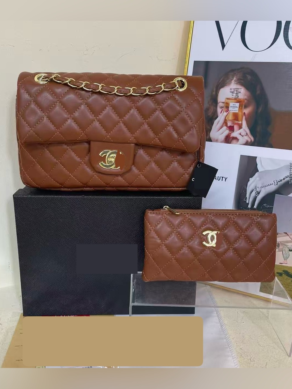 New women’s brown fashion shoulder bag